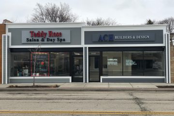 New Commercial Facade for Teddy Rose and America's Custom Home Builders in Skokie